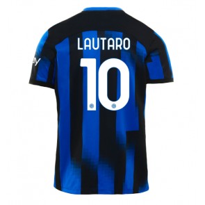 Inter Milan Lautaro Martinez #10 Hjemmebanetrøje 2023-24 Kort ærmer